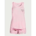 thumbnail image 7 of Joyspun Women's Print Tank Top and Shorts Pajama Set, 2-Piece, Sizes S to 3X, 7 of 7