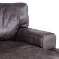 thumbnail image 2 of World Interiors Chiavari Ebony Leather Armchair in Antique Ebony Brown, 2 of 6