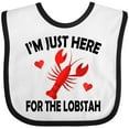 thumbnail image 3 of Inktastic Just Here for the Lobster Boys or Girls Baby Bib, 3 of 4