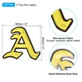 thumbnail image 2 of Uxcell 26 Pcs Old English Letter Iron on  Sew on Patches a to Z, 2"Lx2"W, Yellow, 2 of 6