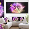 thumbnail image 1 of Purple Circle with Amazing Curves - Floral Canvas Art Print, 1 of 3