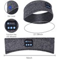 thumbnail image 2 of Diadema Bluetooth Gris para Dormir y Deportes, Turbante con Música, 2 of 6