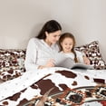 thumbnail image 5 of Castle Fairy 3-Piece Full Size Comforter Set - Bull Skull Cow Western Print, 5 of 8