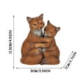 thumbnail image 2 of Simulación Conejo Pareja Escultura Joyería Jardín Decoración Adornos Artesanía Regalos Wmkox8yii gf7701, 2 of 4