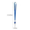 thumbnail image 2 of PTOOTP 4Pcs Lanyards for Badges in Blue with Polyester for Work Card and School Applications, 2 of 6