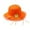 Orange, variant on ZACPNCV Baby Country Straw Hat with Bow Kids Wide Brim Sun Cap UPF 50+ Breathable Fisherman Bucket Hat for Outdoor Protection Pink Free Size