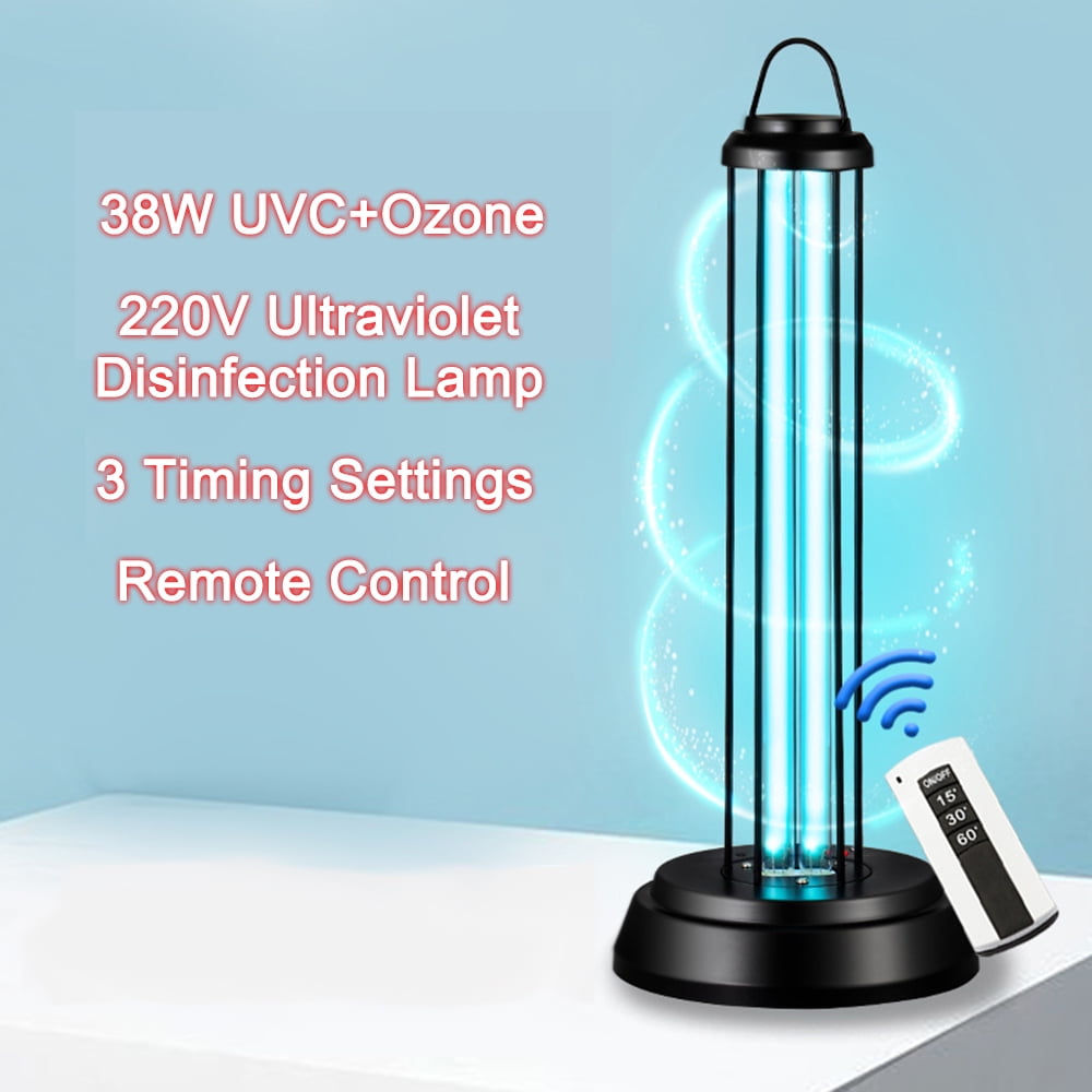38W/60W UVC Ozone Germicidal Ultraviolet Lamp UV Light Timer for Kill