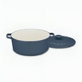 thumbnail image 2 of Cuisinart Chef'S Classic Enameled Cast Iron 7 Qt. Round Covered Casserole-Provencal Blue, 2 of 4
