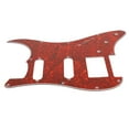 thumbnail image 2 of Electric Guitar Pickguard PVC Plastic Guard Scratch Board Front Plate Panel Cover Instrument Accessories Red Turtle Shell Color GSSH69, 2 of 8