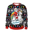 thumbnail image 2 of Suéter de cuello redondo con estampado nuevo de Navidad 2024 para amantes de los hombres y las mujeres Suéter feo de Navidad Blusas de otoño e invierno, 2 of 5