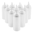 thumbnail image 1 of 460ml 10pcs / Set Plastic Condiment Dispenser for Sauce Oil Cream Vineger (White), 1 of 13