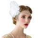 thumbnail image 2 of Diadema de plumas con diseño de banda para el pelo estilo vintage europeo y americano, con diamantes de imitación para fiestas de cócteles, 2 of 6