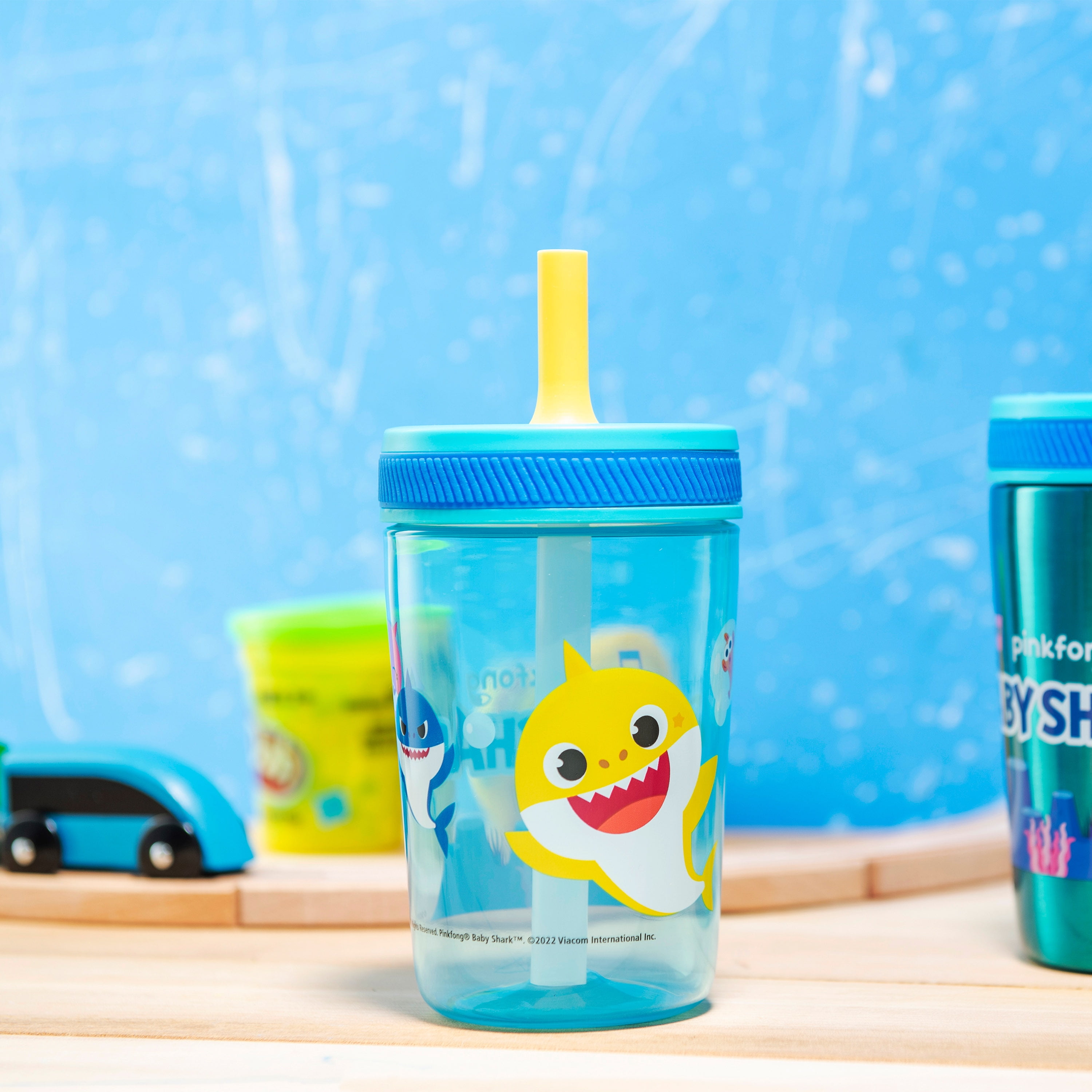 Baby Shark Baby Toddler Kid Stainless Steel Liquid Tumbler Cup - 12oz - NEW