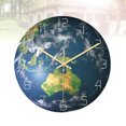 thumbnail image 3 of EeaseMX Reloj de pared luminoso con forma de área de Oceanía, funciona con pilas, brilla en la oscuridad, ideal para la escuela, la oficina y la cocina, sin pilas, talla M, 3 of 7