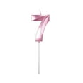 thumbnail image 2 of Safeglitz Extended Big Number Birthday Candles, Multicolor 3D Design Cake Topper Decoration for Any Celebration,Number Birthday Candle Age Candle Cake Decoration Party Supplies Pink 7, 2 of 9