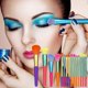 thumbnail image 4 of 15-Pack Colorful Travel Makeup Brush Set - Professional Powder, Eye Shadow Brushes, 4 of 5