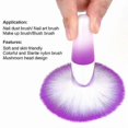 thumbnail image 4 of Makeup Brush 2 Pieces Soft Nail Art Dust Remover Powder Brush Cleaner for Acrylic and Makeup Powder Blush Brushes (Pink, Purple), 4 of 5