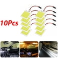 thumbnail image 1 of Luckyn 10 Pcs 48SMD COB White LED Panel Festoon T10 BA9S Car Interior Dome Map Light Bulbs, 1 of 10