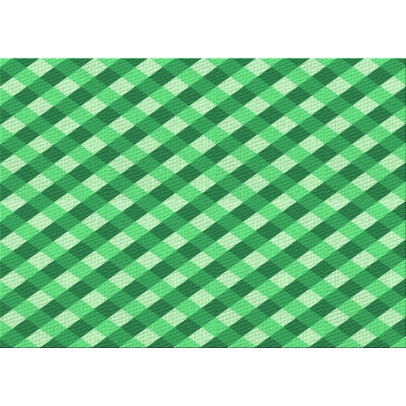 Ahgly Company Machine Washable Indoor Rectangle Transitional Lime Mint Green Area Rugs, 4' x 6'