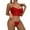 Red, variant on TJAZFJPA Red Lingerie Sexy Set Women Sexy Underwear Red Lace Embroidery Crochet Plus Size Women Sexy Lingerie Tights and Bra Set Lingerie Transparent Garter Wedding Lingerie for Bride