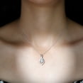 thumbnail image 4 of Rosec Jewels Minimal Teardrop Pendant Necklace with Moissanite for Women - 6X8 mm, 18K White Gold, 4 of 8