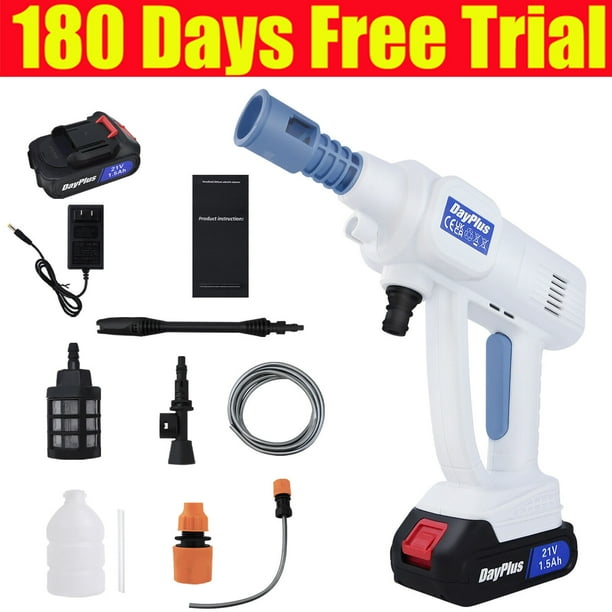 Dayplus Cordless High Pressure Car Washer Portable Car Wash Cleaner