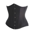 thumbnail image 2 of Sexy Satin Underbust Bustier for Women Lace Up Corset Plus Size Vintage Waist Cincher Corset Top, 2 of 6