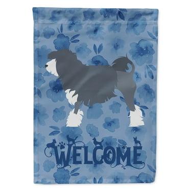 Lowchen Welcome Garden Flag