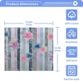 thumbnail image 5 of BZSMCE Towel Cotton Face Towel Soft Hand Towels Fashion Striped Pink-blue Floral Pattern, 5 of 9