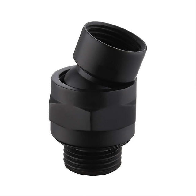 Conector de ducha ajustable universal negro mate
