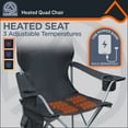 thumbnail image 3 of Camp & Go Heated Deluxe Quad Camp chair, Black, 3 of 10