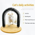 thumbnail image 2 of keepw Cat Self Grooming Scratcher Cat Scratching Arch Plastic Self-Groom Pet Scratcher, 2 of 5