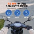 thumbnail image 4 of Scooter de Mobilité Robuste 3 Vitesses 800W 4 Roues Capacité jusqu'à 500 Lbs, 4 of 6