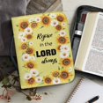 thumbnail image 6 of HELLHERO Sunflower Daisy PU Leather Bible Cover, Portable Protective Carrying Bag for Church Prayer Daily Study, for Men and Women, 6 of 12