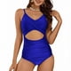 thumbnail image 1 of Traje de baño de una pieza para mujer, conjuntos de bikini para mujer, trajes de baño de color liso con espalda descubierta, tankinis, trajes de baño para mujer, 1 of 7