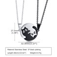 thumbnail image 7 of VNOX Matching Necklace for Couples, Personalized Yin Yang Pet Pendant Necklace, Boyfriend and Girlfriend Promise Couples Necklaces for Him and Her, Relationship Jewelry Gift for Couples Best Friends, 7 of 7