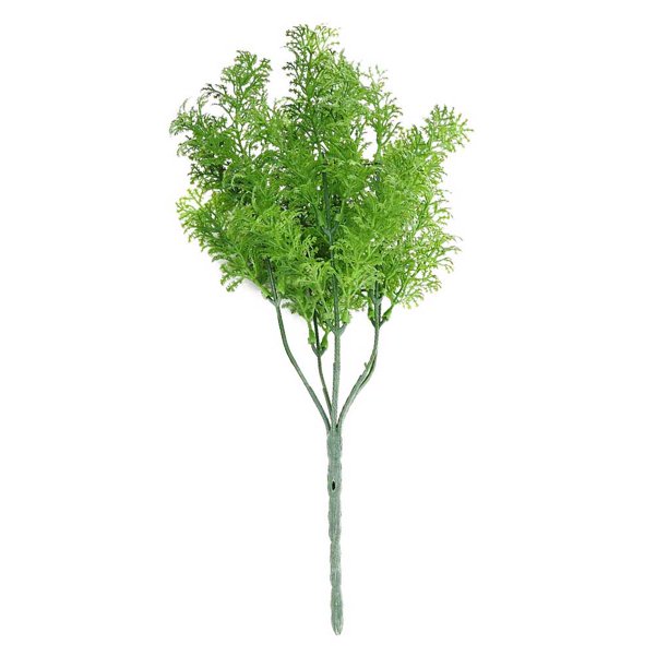 Bearachild Artificial falso colgante planta verde boda interior decoración de jardín al aire libre Plantas Artificiales 6 tenedor verde