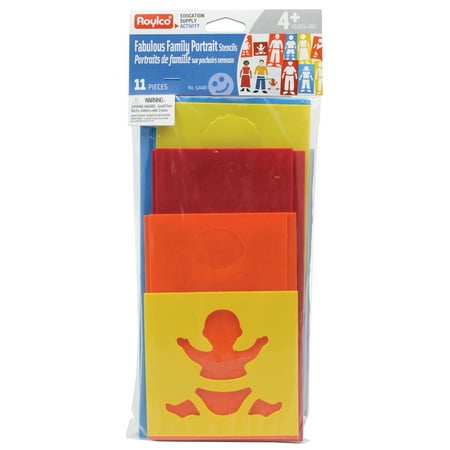 UPC: 6788822029914 | Roylco® Fabulous Family Portrait Stencils Set 11 Pieces Per Set 2 Sets