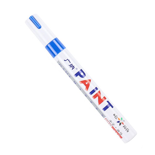 CAROOTU Colorful Paint Marker 12-Pack Water-based Paint Pen Soft Tip Brush Marker Pen for Writing Drawing