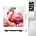 thumbnail image 2 of Digital Bathroom Scale with Large LCD Display,High Capacity Scale 400 lbs High Precision body fat scale-Flamingo In Watercolor Splashes, 2 of 4