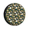 thumbnail image 1 of Fotbe Bear Sunflower Funda de Llanta de Repuesto con Estampado, Engrosada, Ajuste Universal para Jeep, Remolque, RV, SUV, Camión-14 inch, 1 of 6
