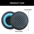 thumbnail image 5 of Bottone 1 Pair Comfortable Ear Cushions Soft Earphone Cover Protective Earcup Earpads for WH-3024 Headset Replacement Earmuffs, 5 of 7