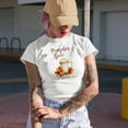 thumbnail image 2 of Pumpkin Spice and Everything Nice with Fall or Autumn Pumpkins & Latte Art Merch Gift, Baby Blue T-Shirt, XL, 2 of 5