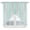 Gray Teal, variant on Swag Valance Curtains for Windows, Navy Blue Stripe Light Filtering Kitchen Curtains with Rod Pocket, Geometric Grey White Vertical Striped Window Treatment Valances for Living Room, 36x63 - 2 PCS