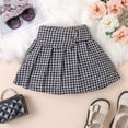 thumbnail image 6 of Baby Girl Clothes Skirt Outfits Set 2PCS Shirt Top Plaid Mini Skirt Outfits Set Dress Outfit Baby Boy Girl Winter Essentials for Toddler Kids 5-6 Years, 6 of 9
