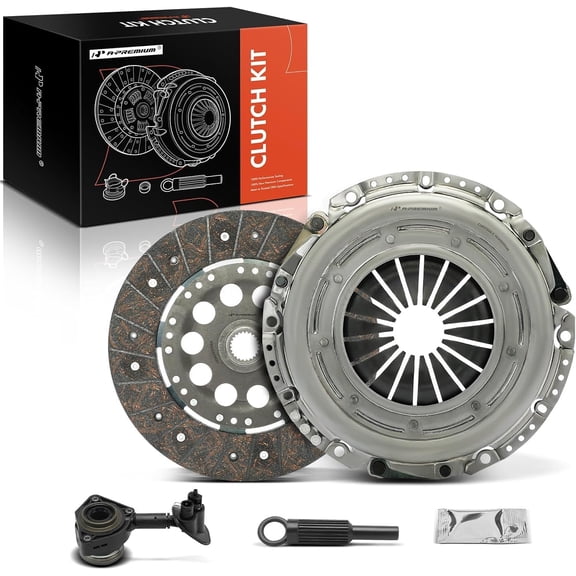 A-Premium Transmission Clutch Kit with Clutch Slave Cylinder Compatible with Ford Focus 2012 2013 2014 2015 2016 2017 2018, L4 2.0L, Naturally Aspirated
