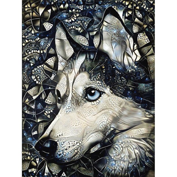 Hilo de bordar Eco-algodón completo (11CT) (Impreso) Kit de ilustraciones de punto de cruz para perros FLhrweasw Nuevo
