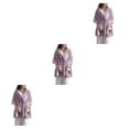 thumbnail image 4 of Transemion Restez au Chaud avec Style avec Veste de Lit en Molleton Doux à Boutons Veste de Lit en Molleton Doux à Boutons avec Poches Polyester Chaud et Confortable Rose 3ensemble, 4 of 6