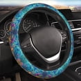 thumbnail image 5 of Rateoe Sea World Pattern Elastic Stretch Steering Wheel Cover, Universal 15 inch, Microfiber Breathable , Anti-Slip, Odorless, Easy Carry, 5 of 6