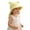 Yellow, variant on Xijirk Kids Bear Ear Bucket Hat Solid Beige Color Cute Animal Design Wide Brim with Adjustable Chin Strap Breathable Cap for Outdoor Beach,Sky Blue,1-4 Years
